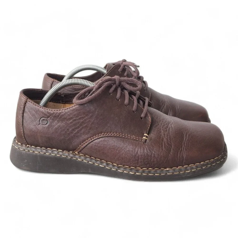 Born Leather Square Toe Oxfords‎ Brown B6032 i2 Men's 10/44